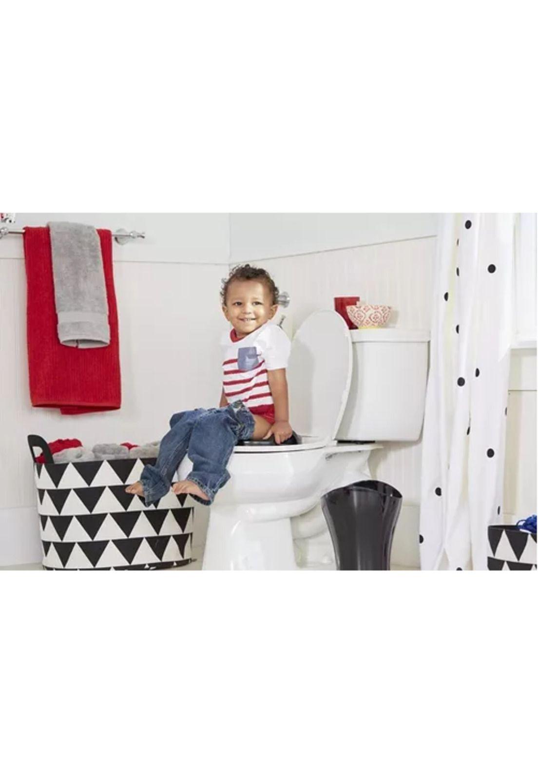 Bacinica entrenador de baño, carro coche "Wheels" para niños, color rojo-3