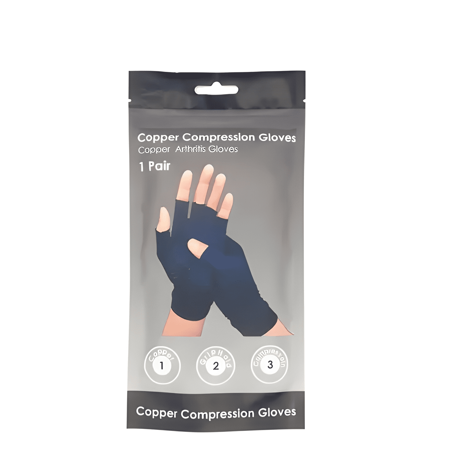 Guantes de cobre de compresión artritis y tendinitis #4-2