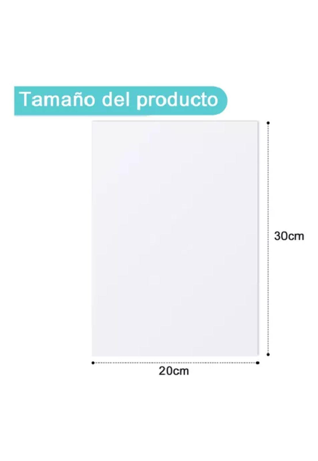 Pack de 10 placas metálicas sublimables, color blanco, 20x30 cm-3
