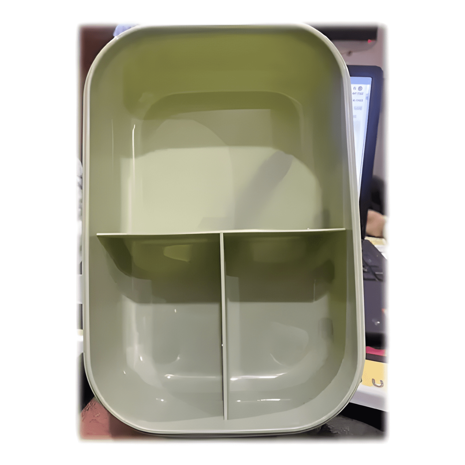 Taper plástico 3 compartimentos para comida 1000 ml-3