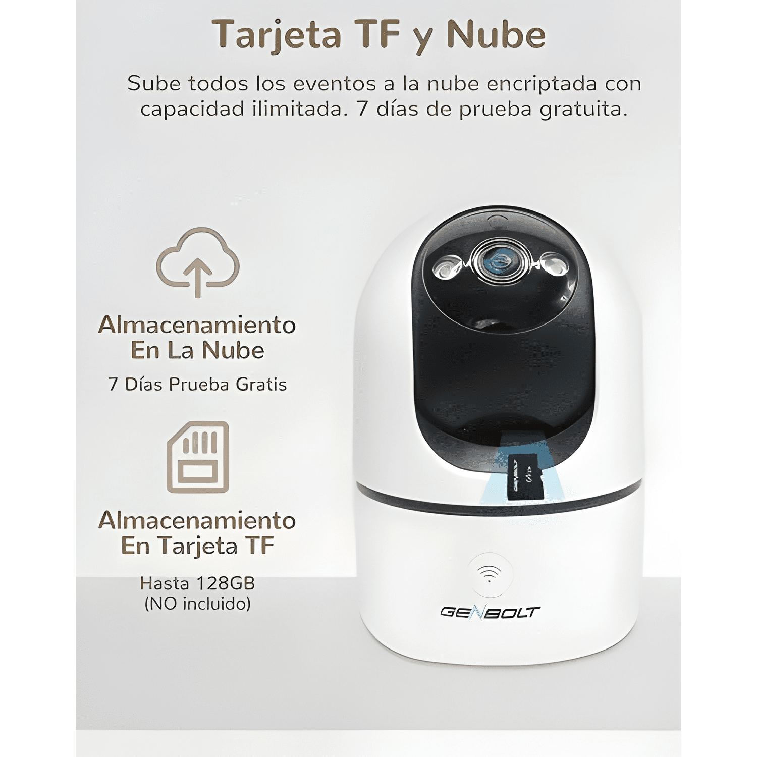 Genbolt® Cámara de Seguridad Wifi Interiore Ip Vigilancia-4