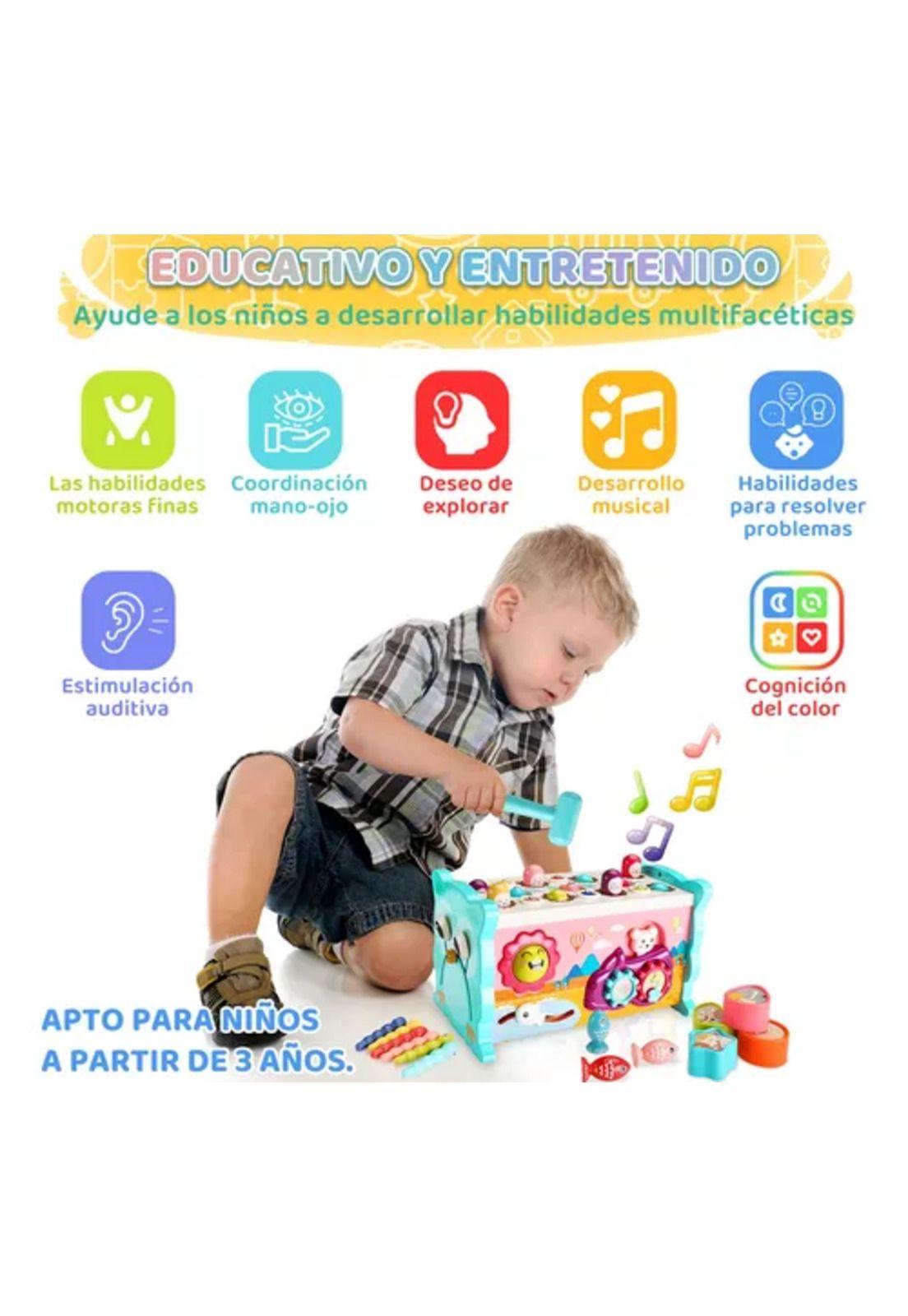 Juguetes didácticos Montessori educativos 8 en 1 multicolor-2