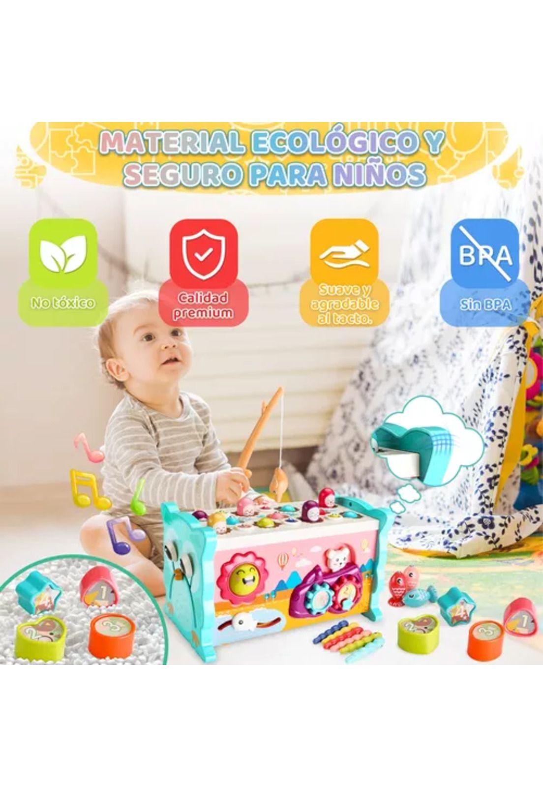 Juguetes didácticos Montessori educativos 8 en 1 multicolor-3