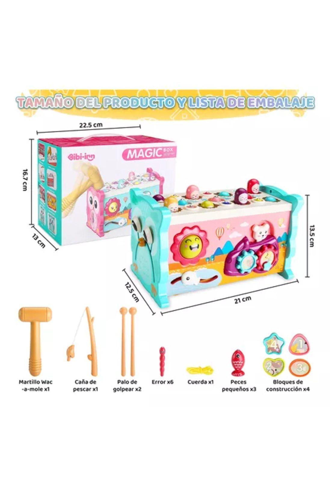 Juguetes didácticos Montessori educativos 8 en 1 multicolor-5