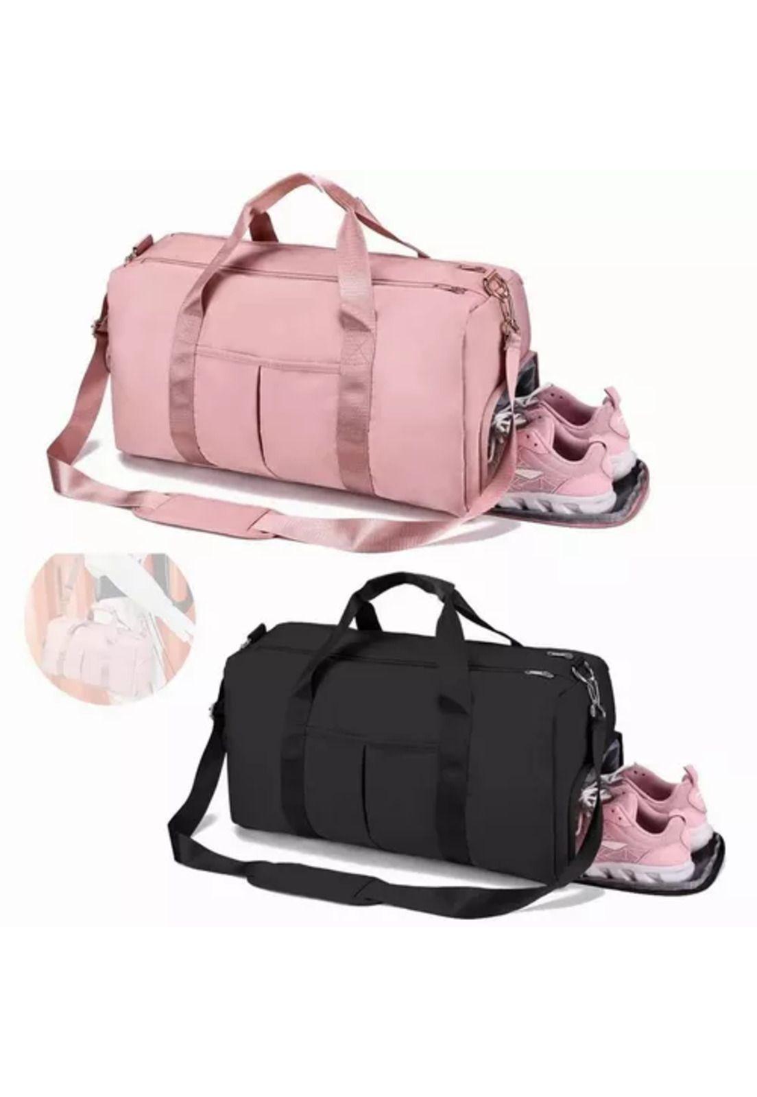 Bolsa de gran capacidad para viajes y deportes, color negro-2