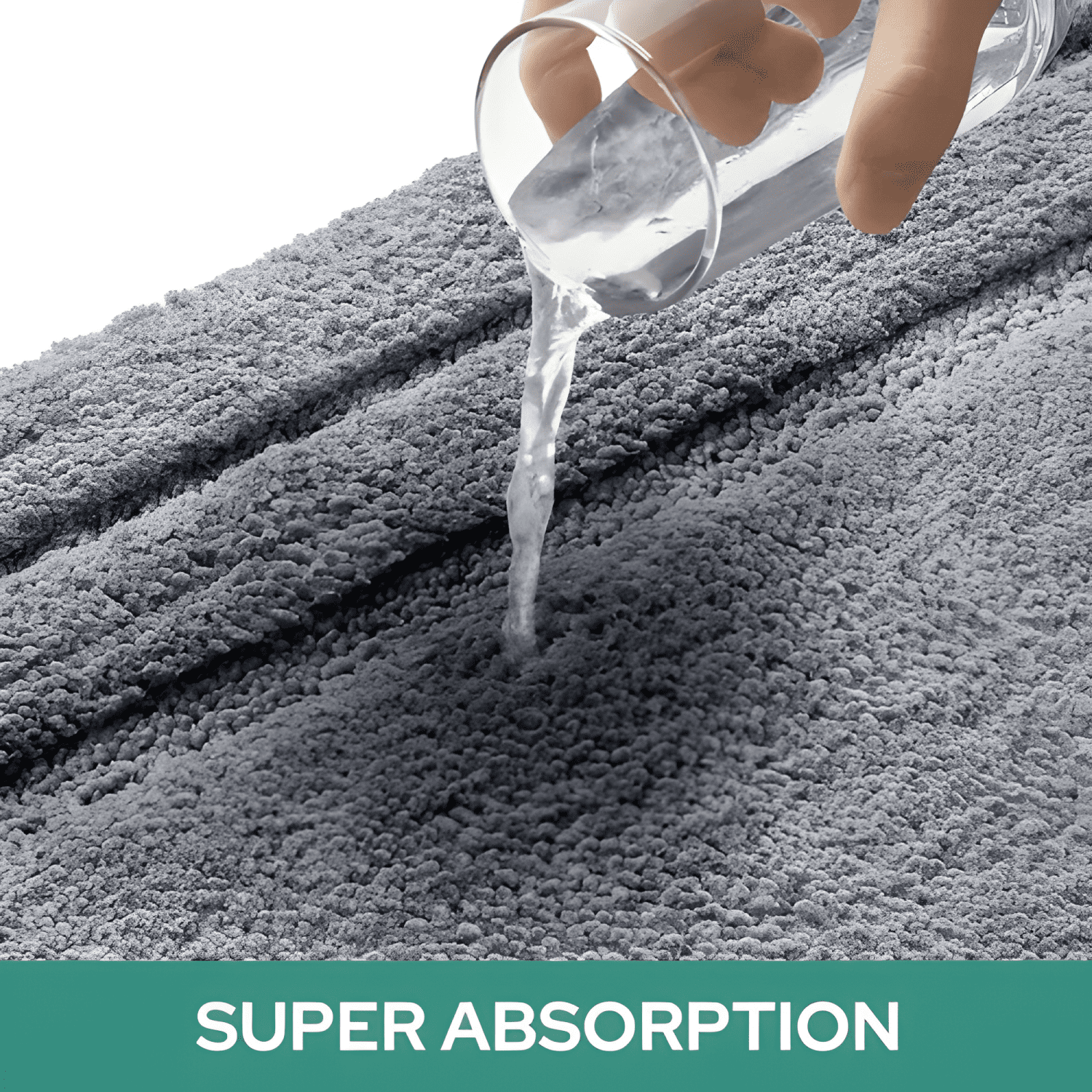 Alfombra Baño Microfibra Bajada Ducha Absorbente Beige #1-1