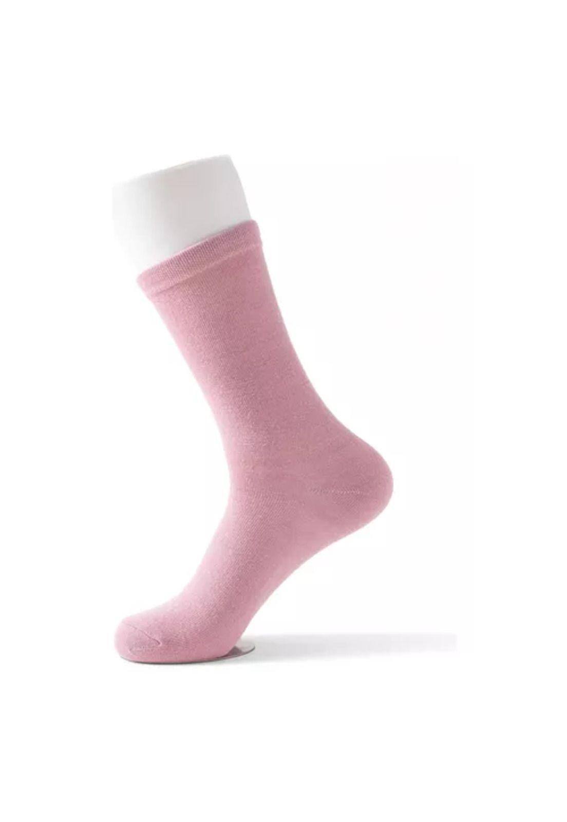 Pack de 12 pares de calcetines largos para mujer, lisos, suaves, 100% bambú, multicolor-2