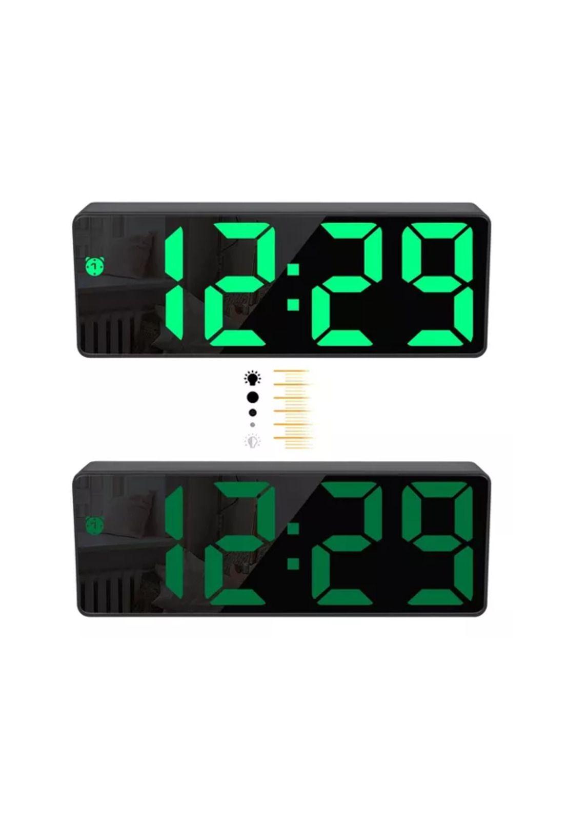 Reloj despertador digital led escritorio reloj alarma mes...-2