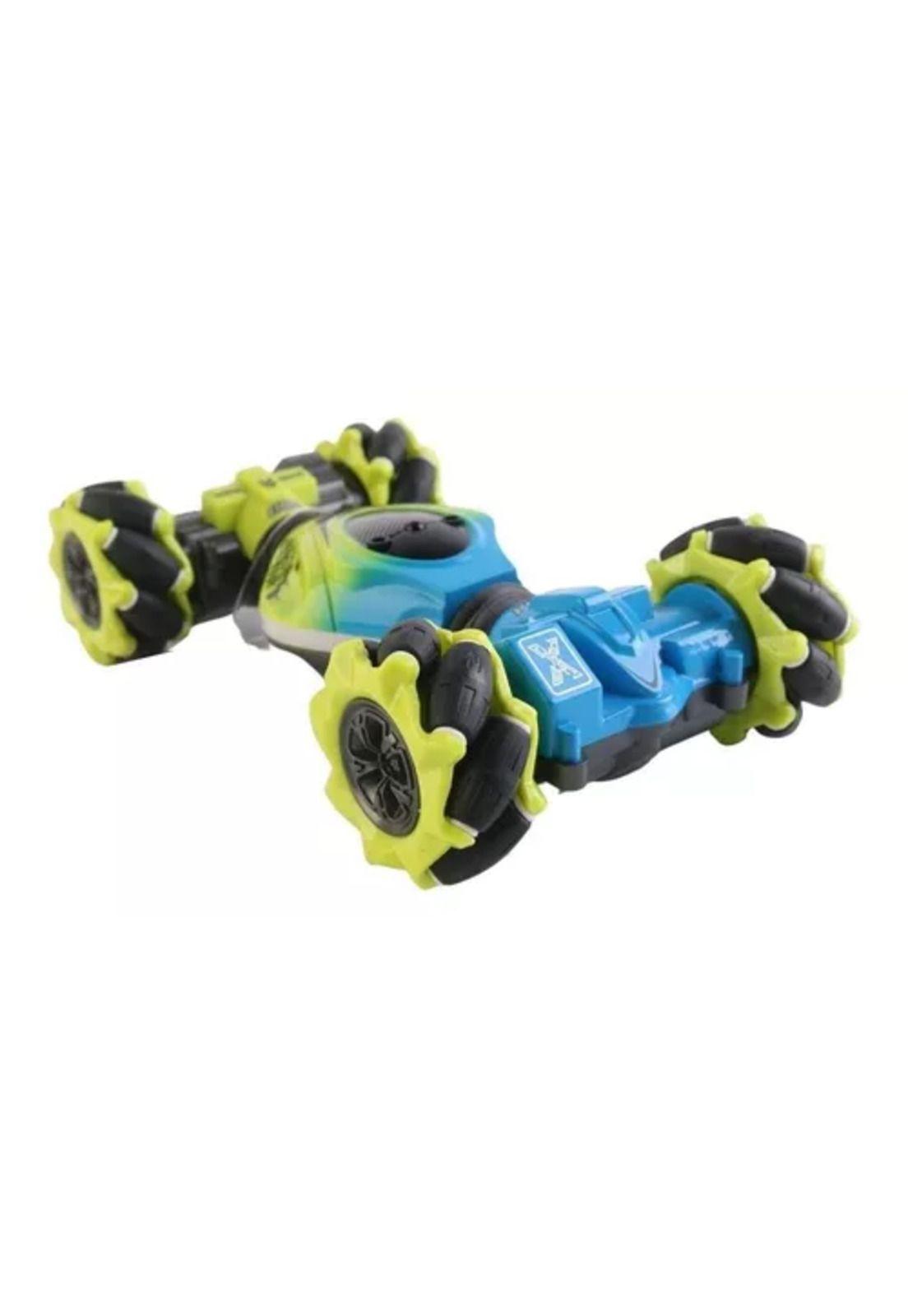 Auto loco 4x4 trucos pro con control 2.4G verde-4