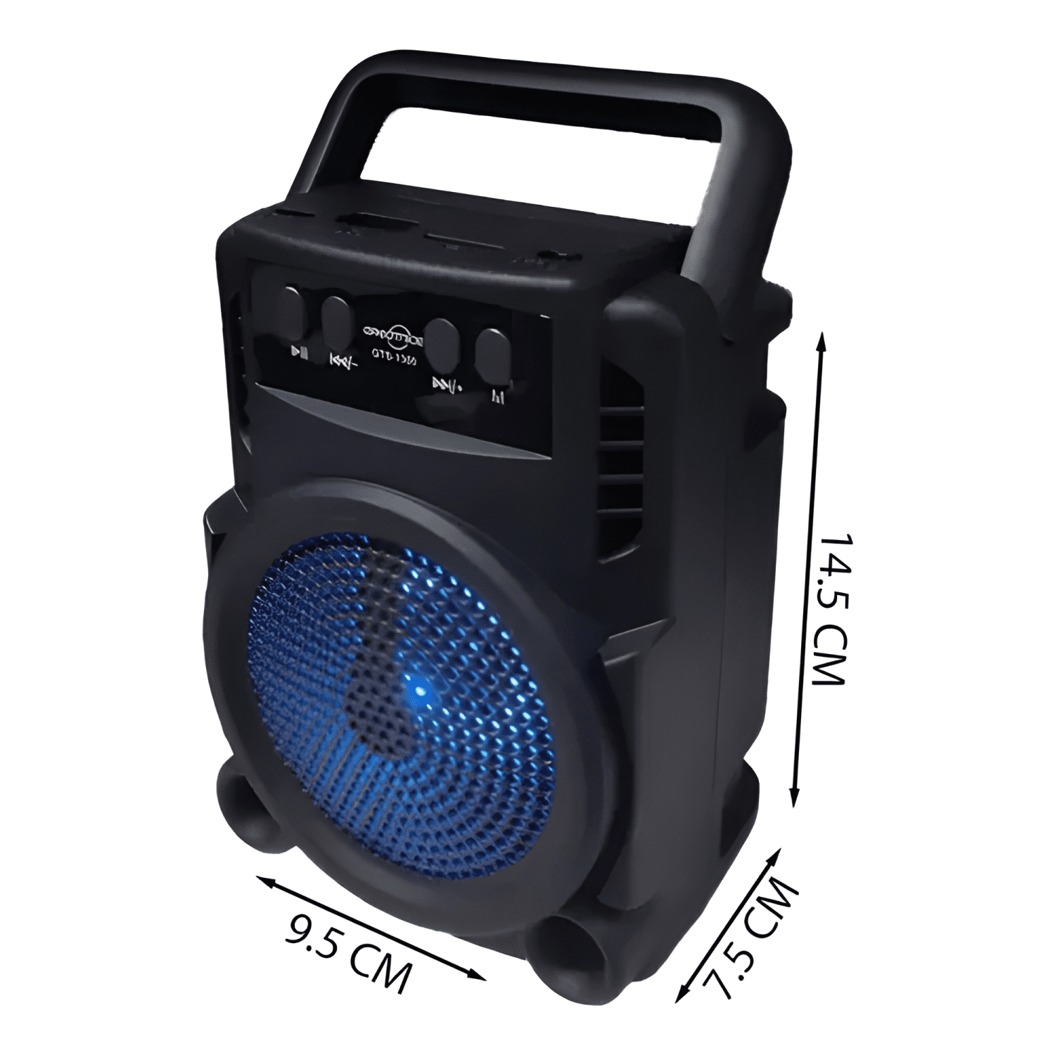 Mini parlante altavoz portátil bluetooth 3 pulgadas Negro-2