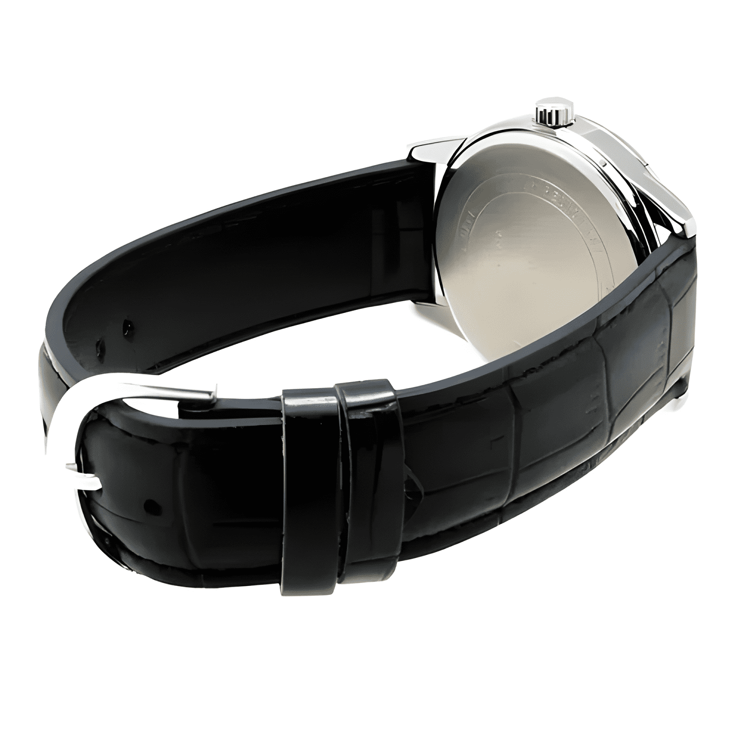 Reloj pulsera casio mtp-v001l-1bu con correa de cuero Negro-4