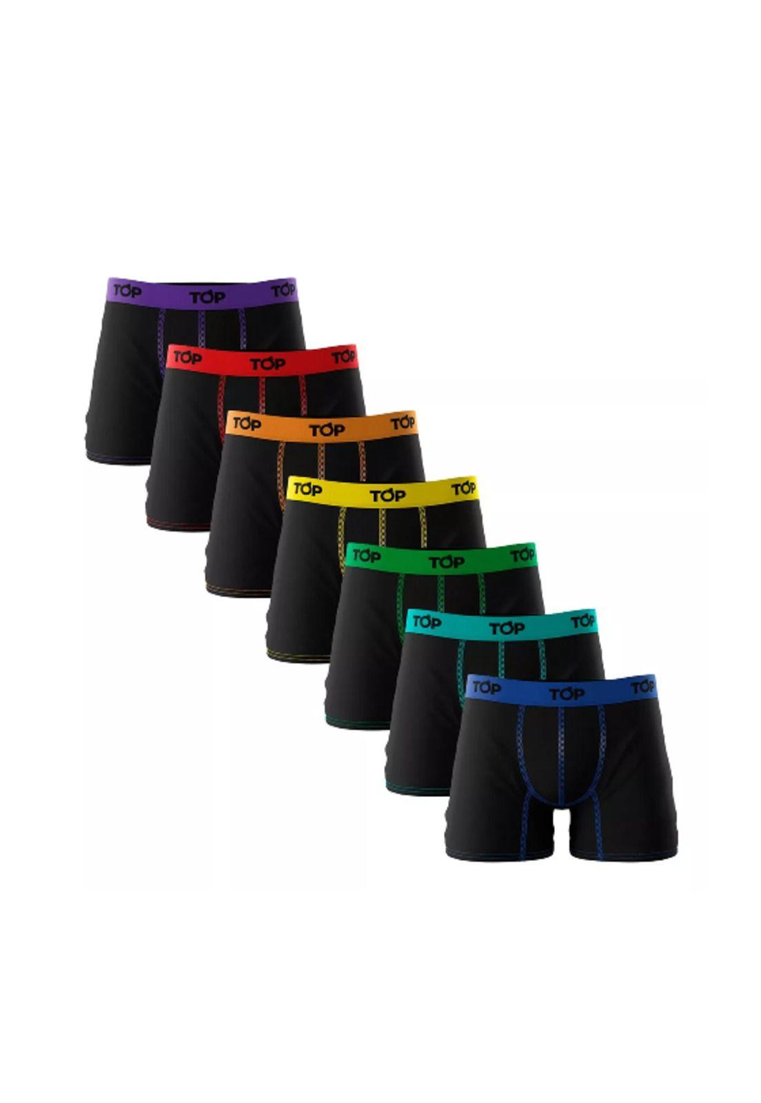 Bóxer algodón talla XL, pack de 7, multicolor-2