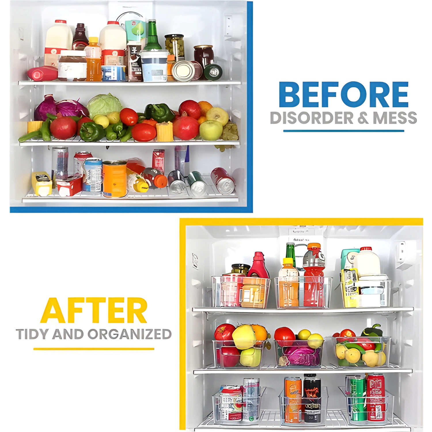 Organizador refrigerador set 8 contenedores-3