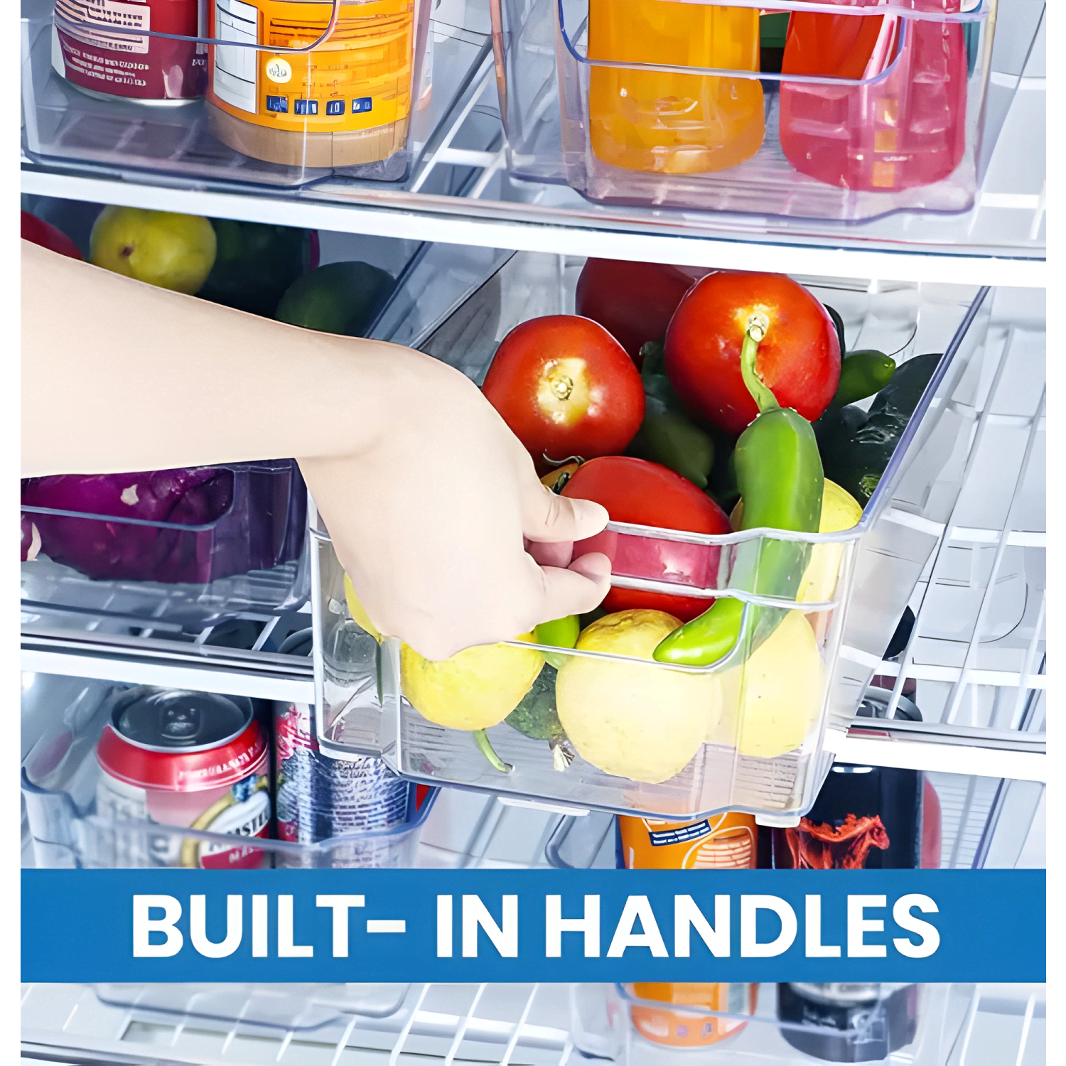 Organizador refrigerador set 8 contenedores-4