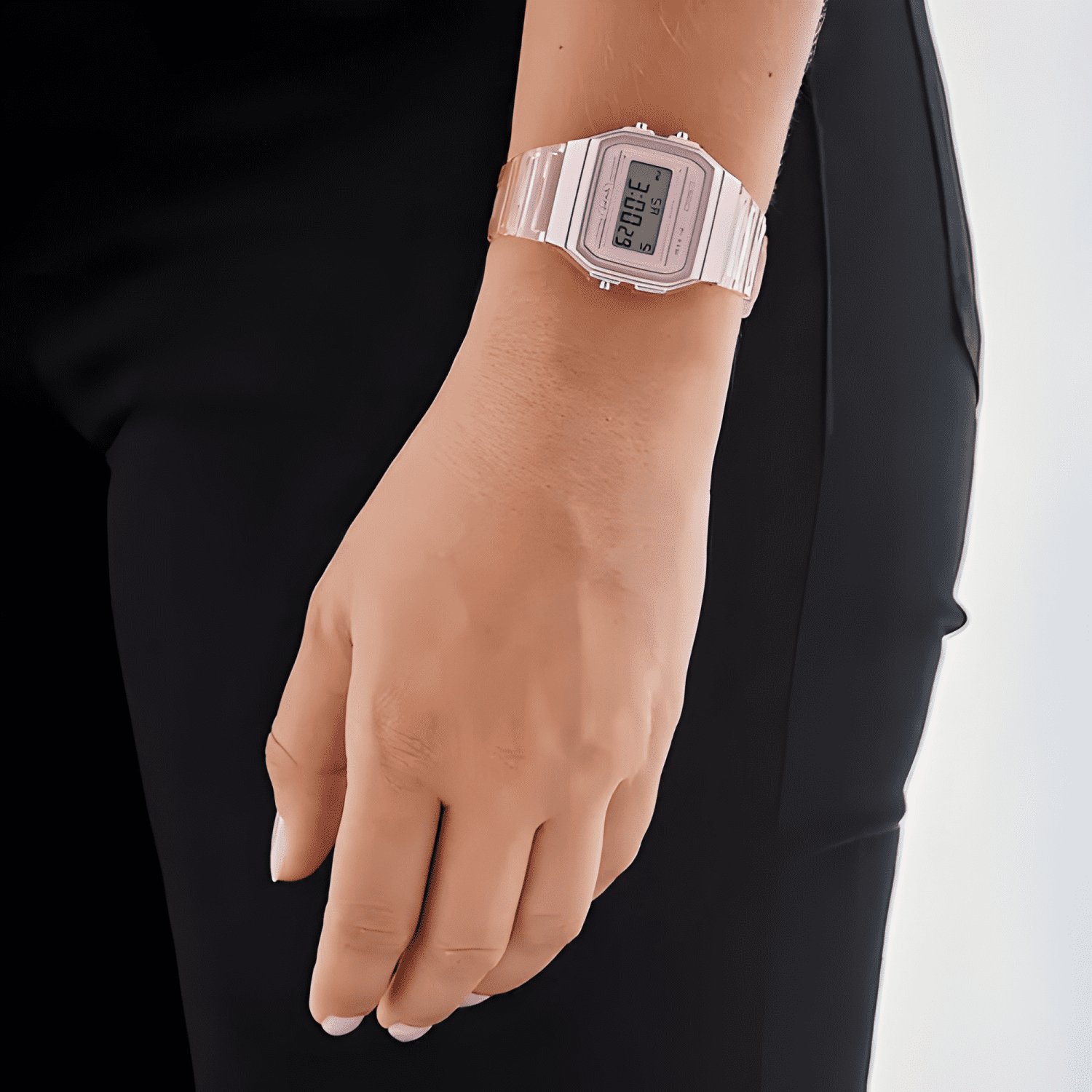 Reloj pulsera casio collection f-91ws-4 Rosa-2