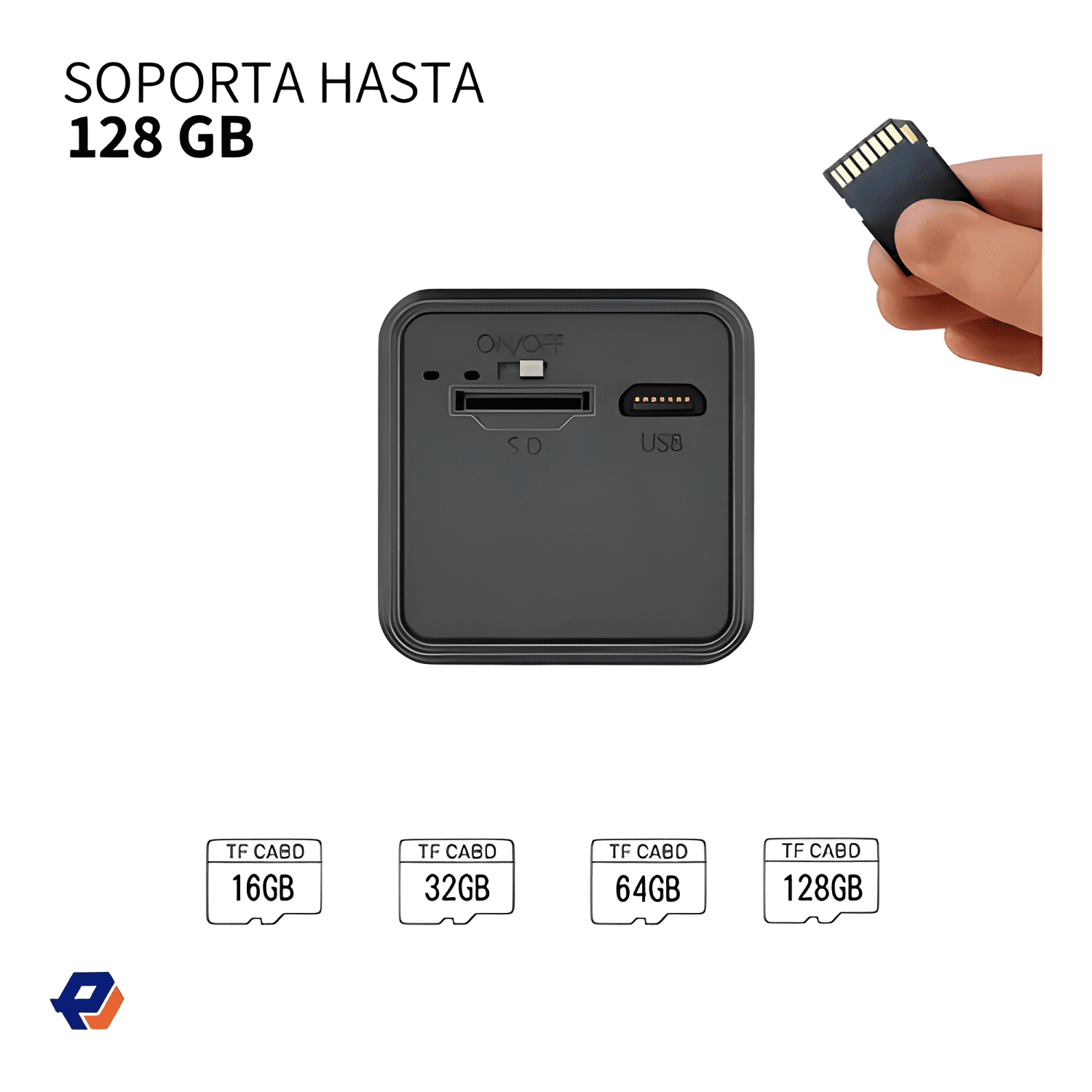 Mini Camara Espia Wifi Hd 1080p Recargable Vision Negro-3