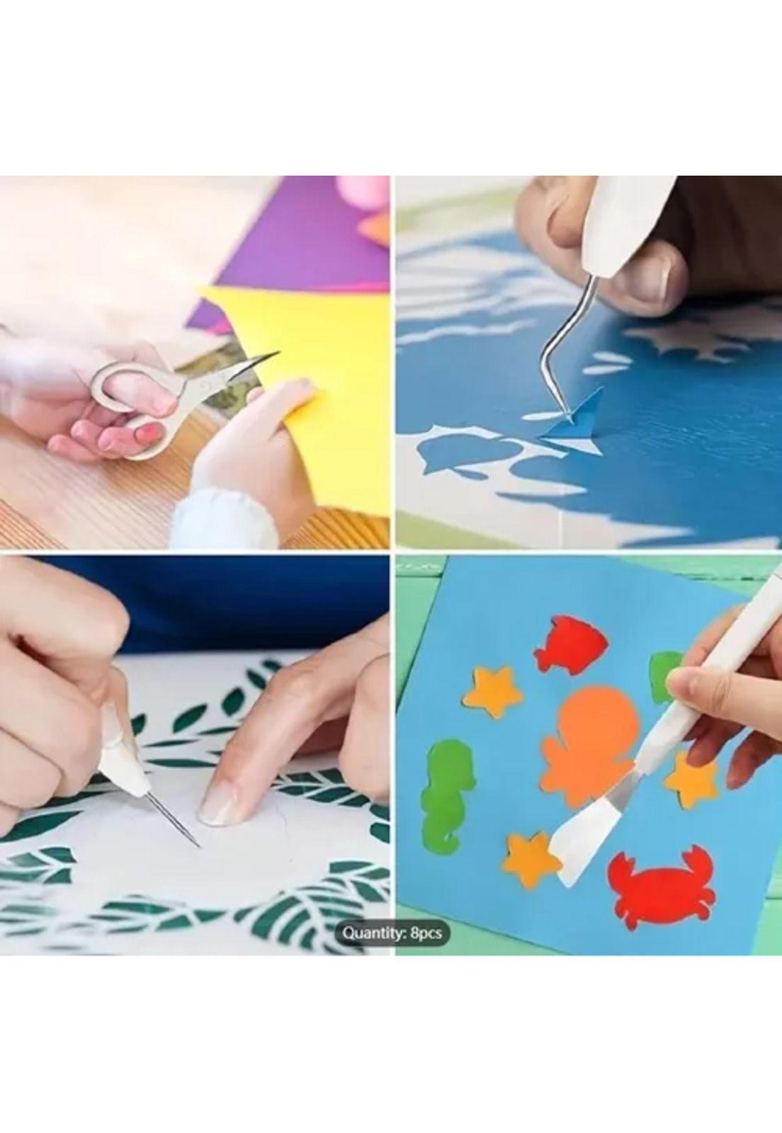 Juego de herramientas manualidades vinilo papel Cricut Cameo-6