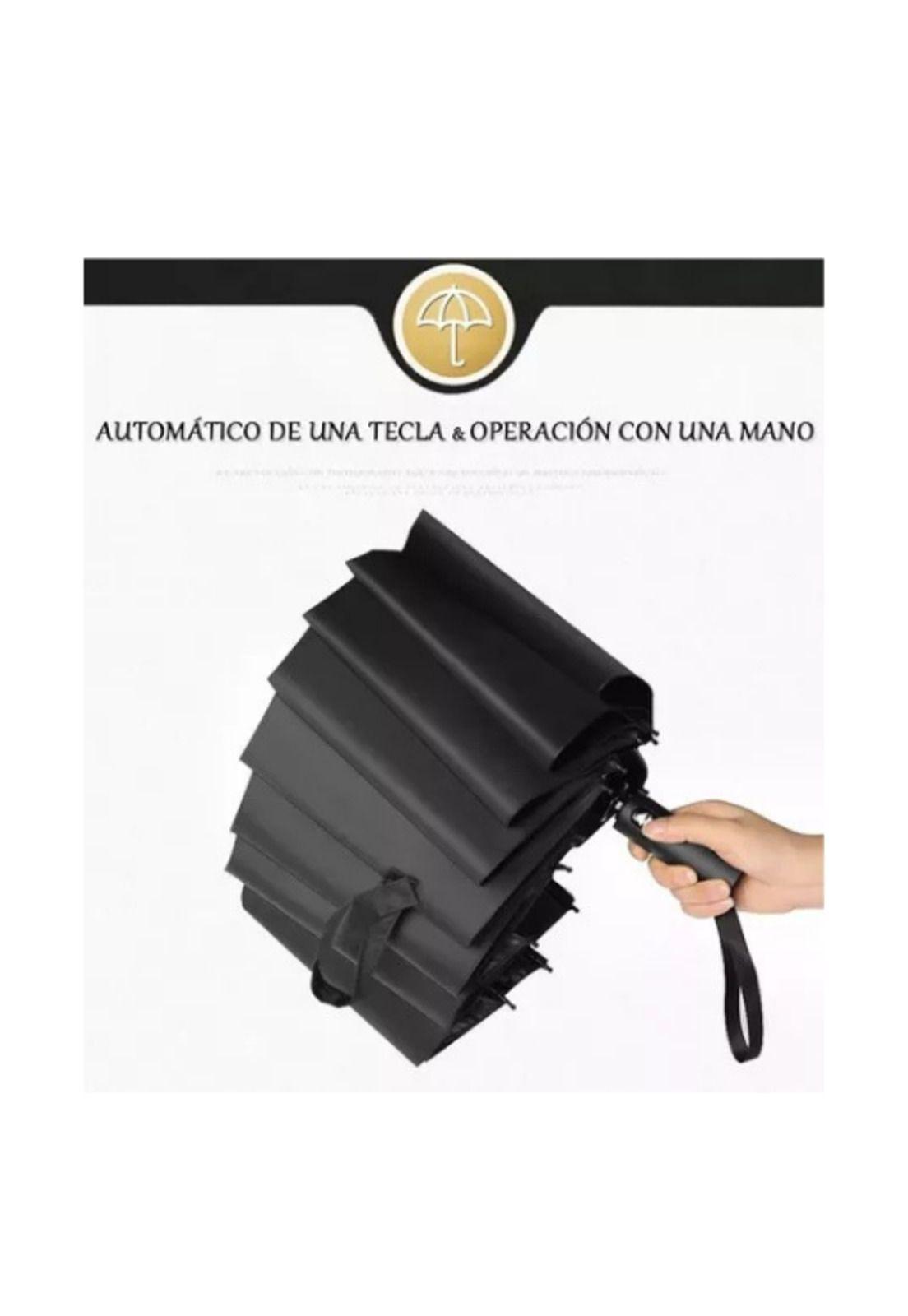 Paraguas sombrilla automático uv plegable luz led negro-3