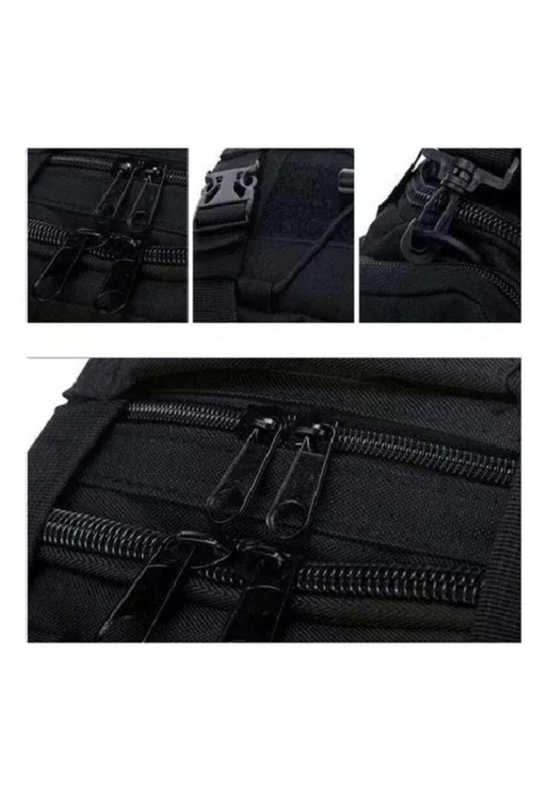 Bolso banano gigante tipo botiquín táctico militar negro-2