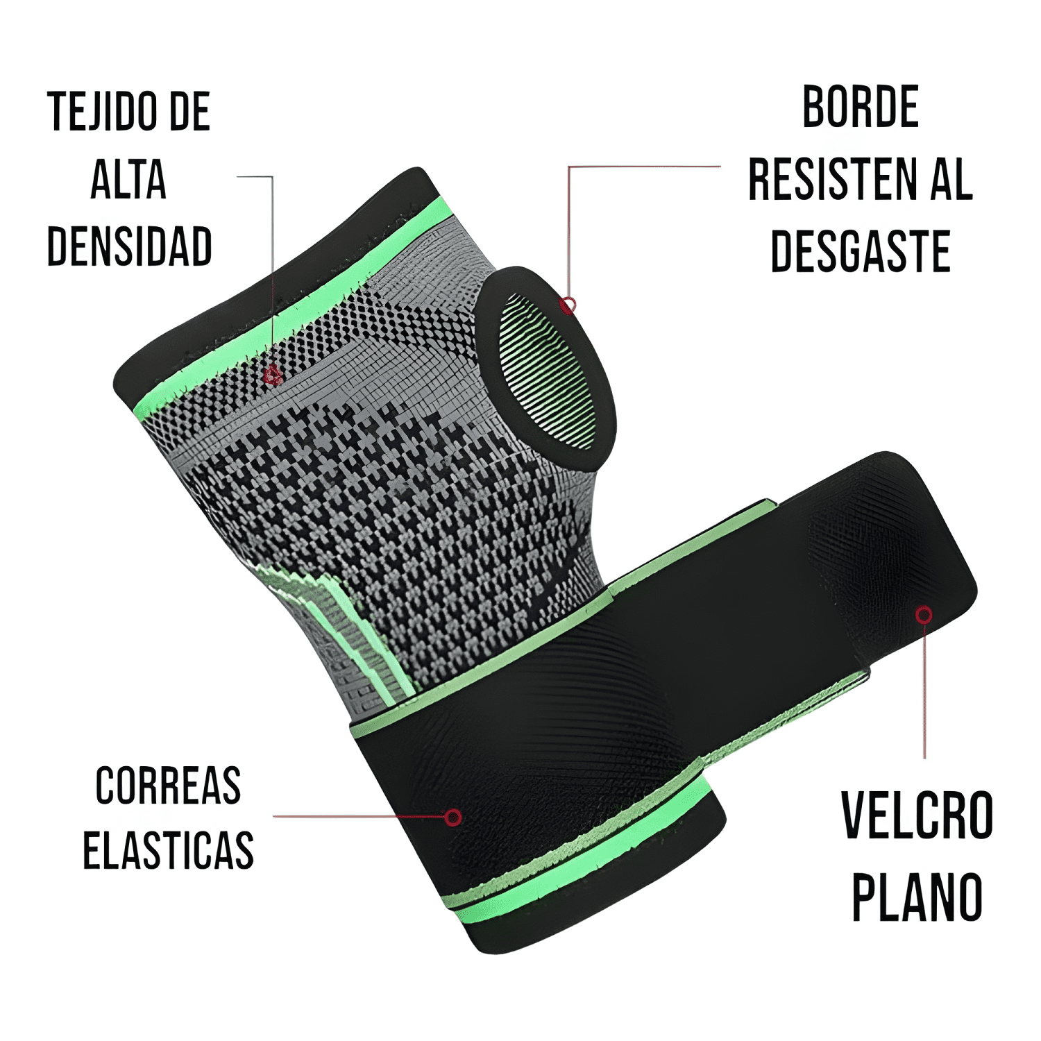 Venda muñequera de soporte para tendinitis y esguinces #1-2