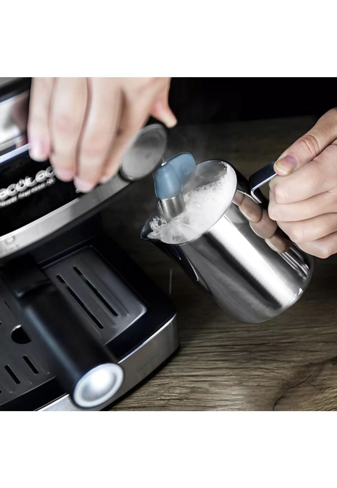 Cafetera Ayartech Power 20 inox expreso 2 tazas color plateado-3