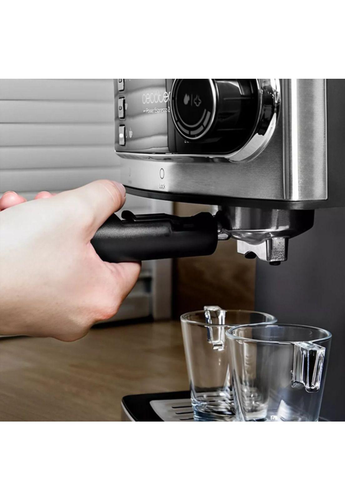 Cafetera Ayartech Power 20 inox expreso 2 tazas color plateado-5