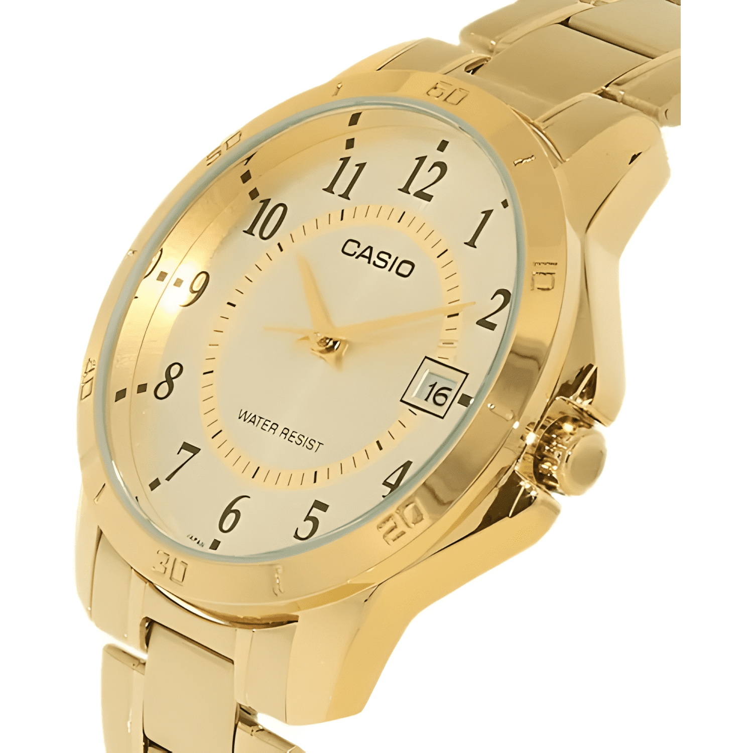 Reloj pulsera casio mtp-v004g-9b con correa de acero-2