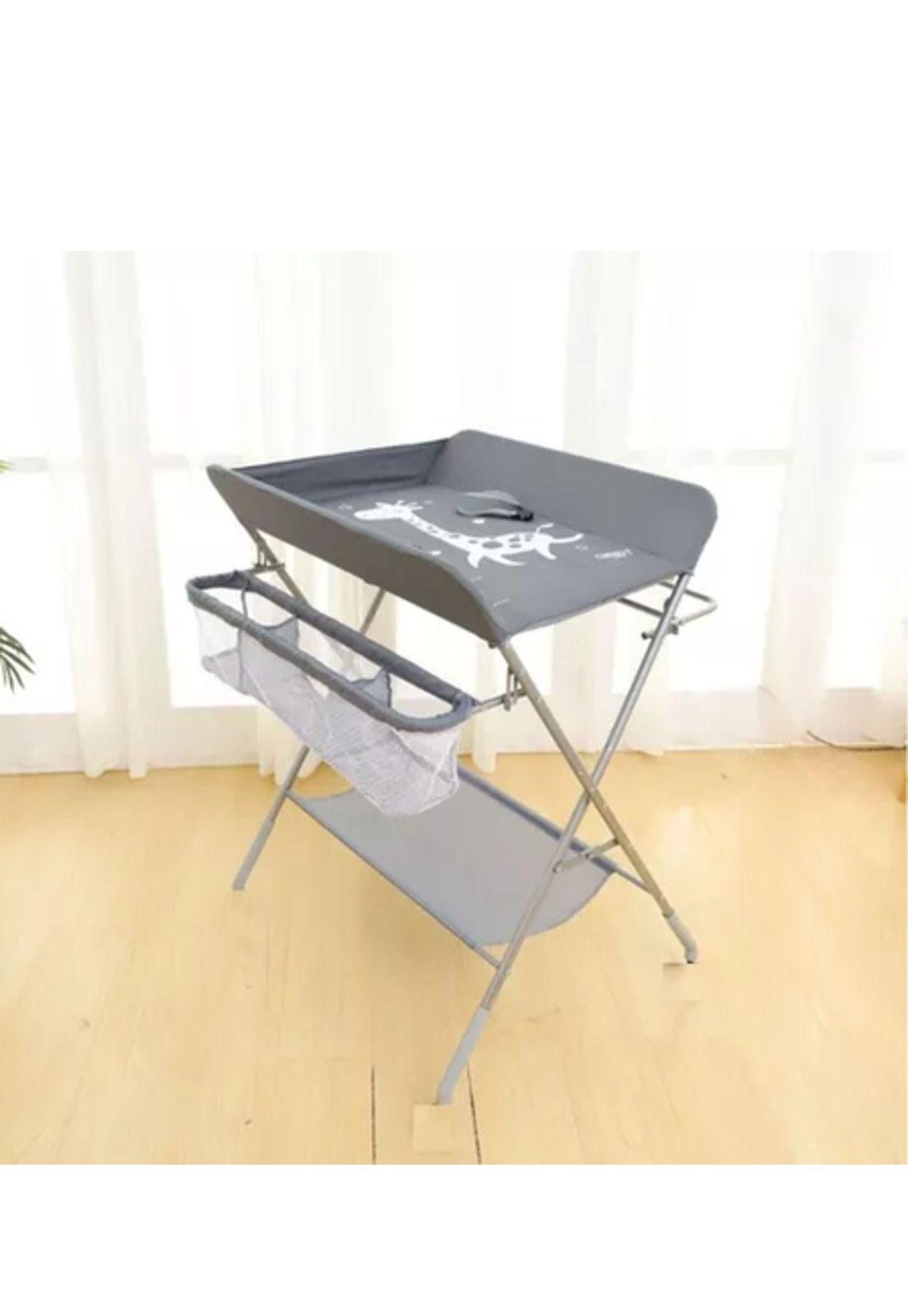 Cambiador mudador de pañales para bebé horizontal baño público, gris-2