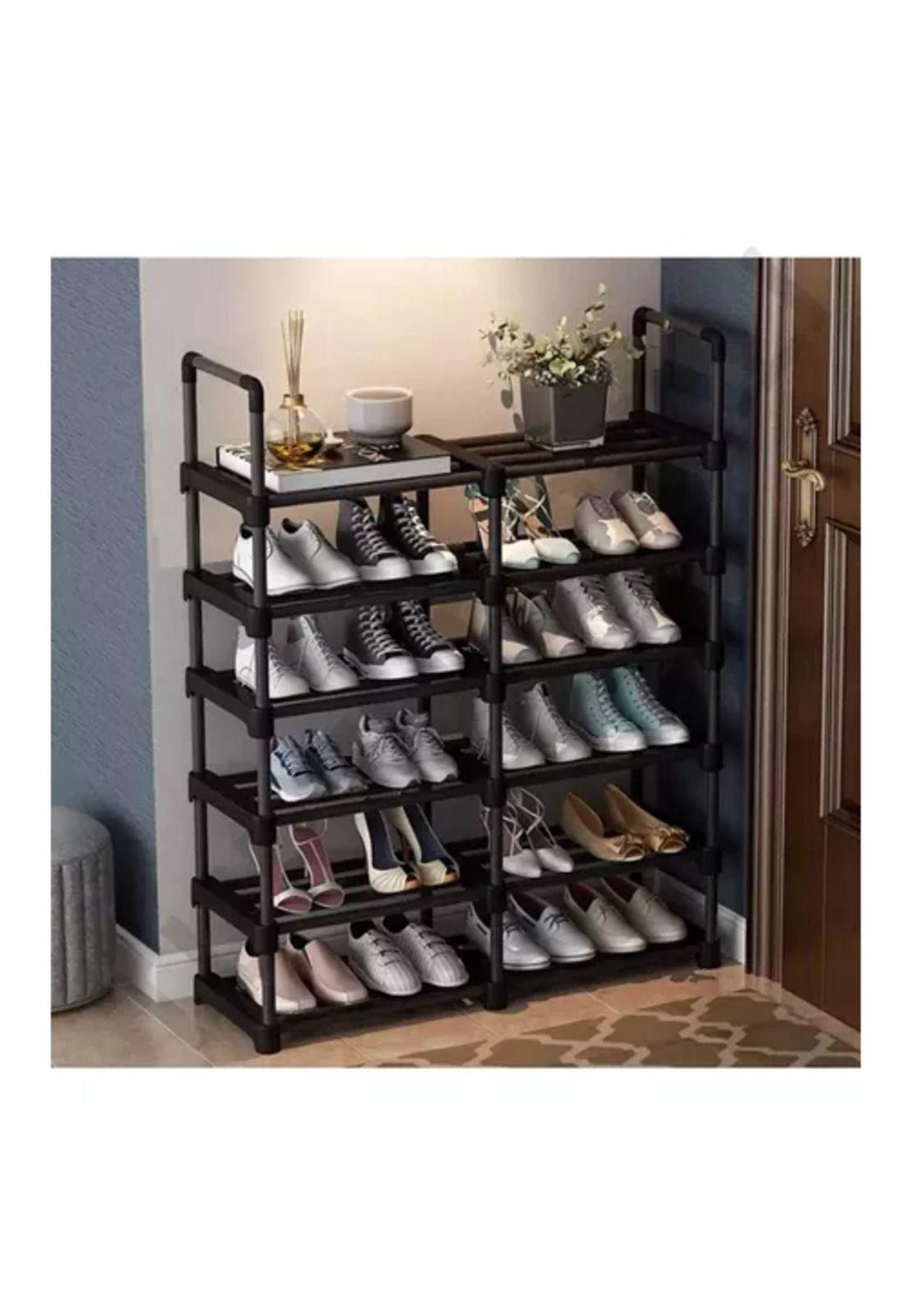Mueble zapatero organizador 6 niveles armable blanco-2