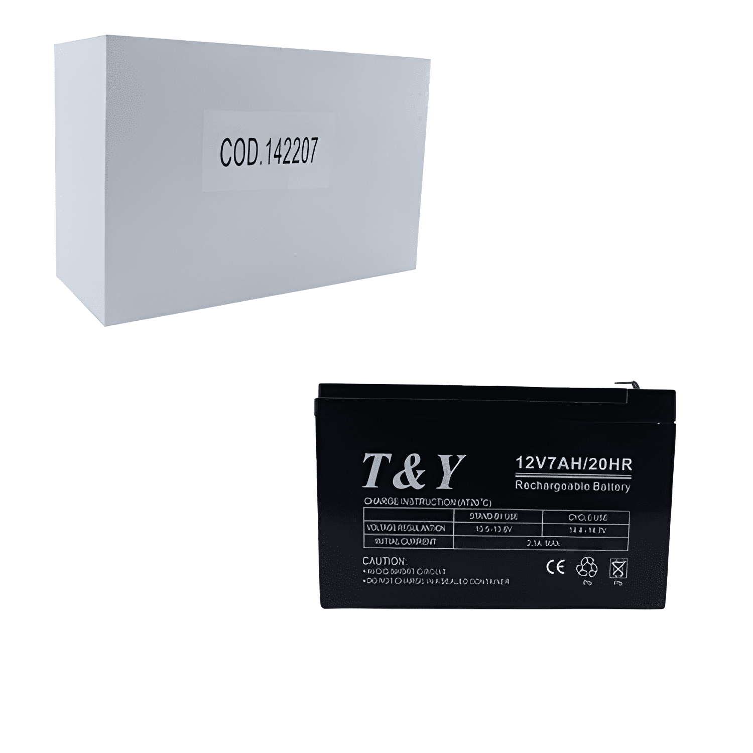 Bateria de 12 volt 7 amperes t&y-2