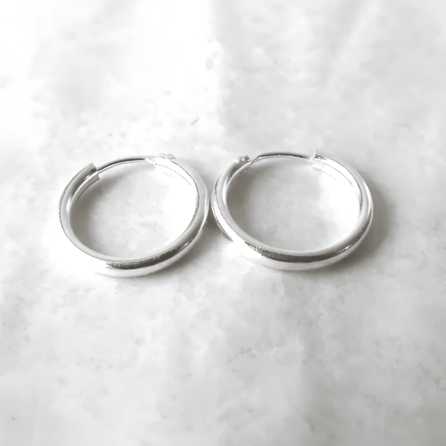 Aros De Plata 925 Argollas 14 Mm-1