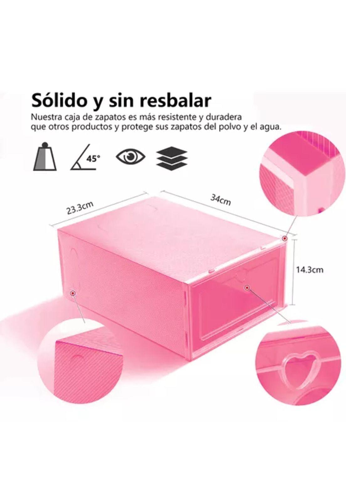10 piezas zapateras organizadoras rosadas-2