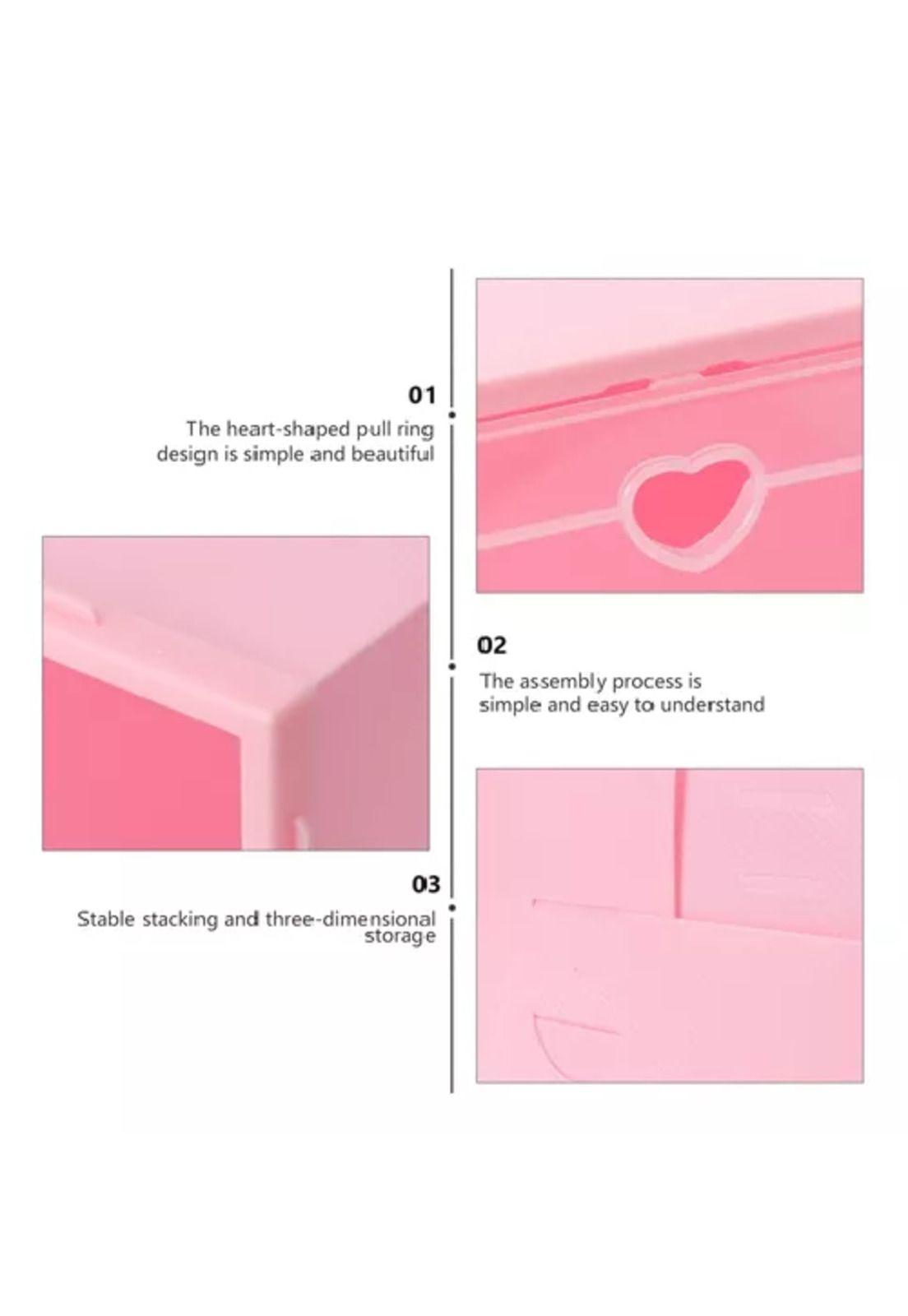 10 piezas zapateras organizadoras rosadas-5
