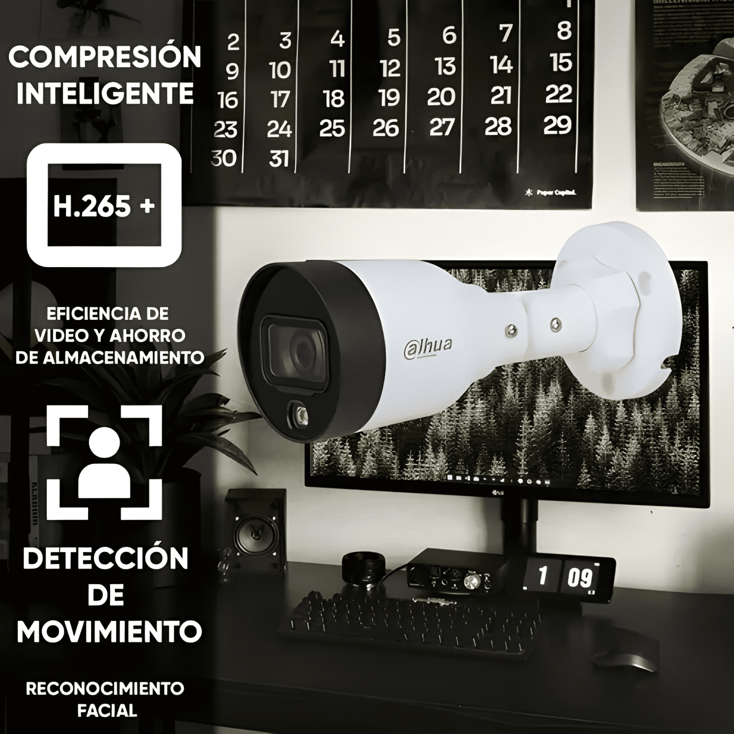 Cámara Ip Bullet Dahua 4mp Full Color 2.8mm 15mts Blanco-4