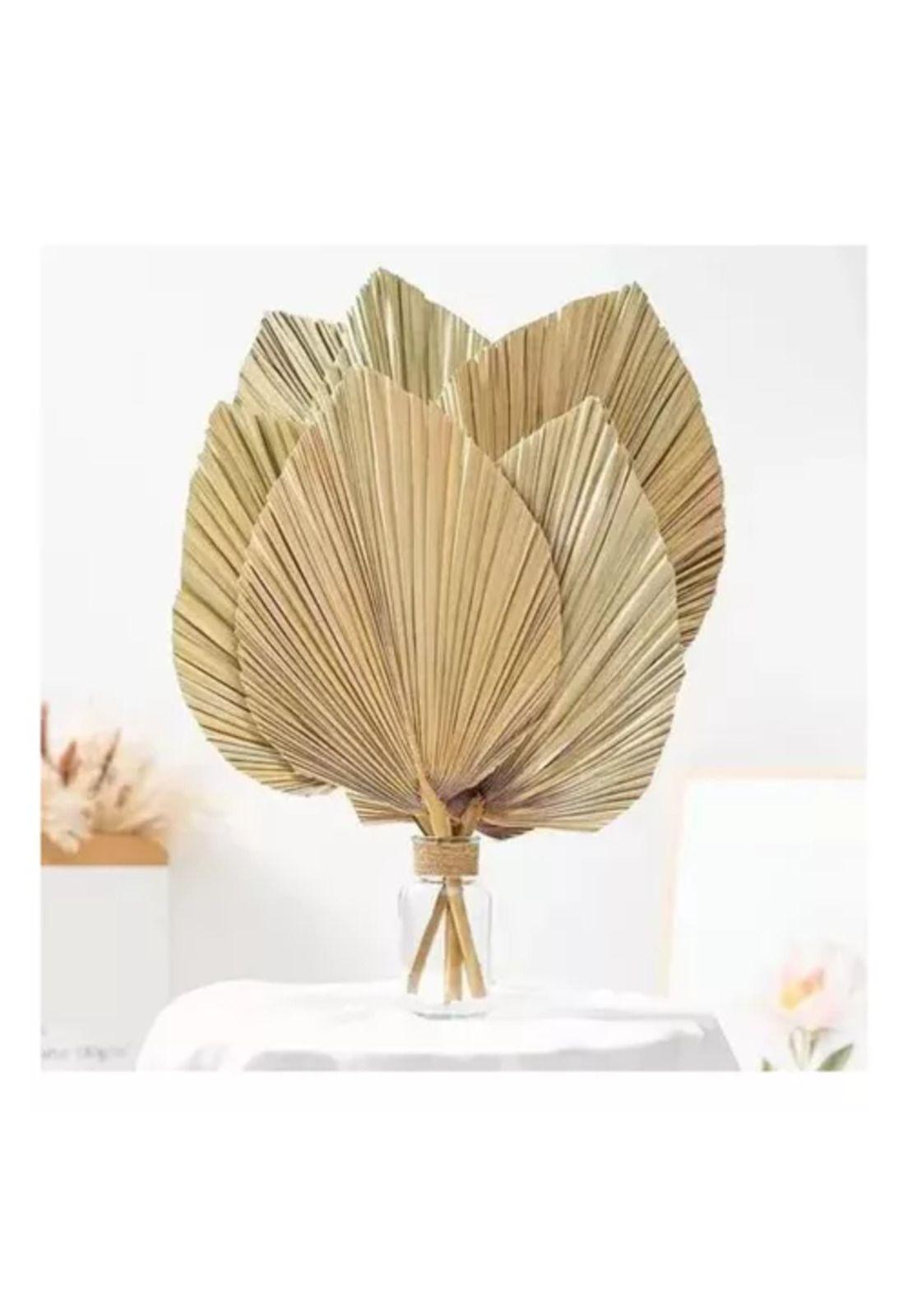 10 Piezas de Hojas de Palma Secas Forma de Corazón Tropical-4