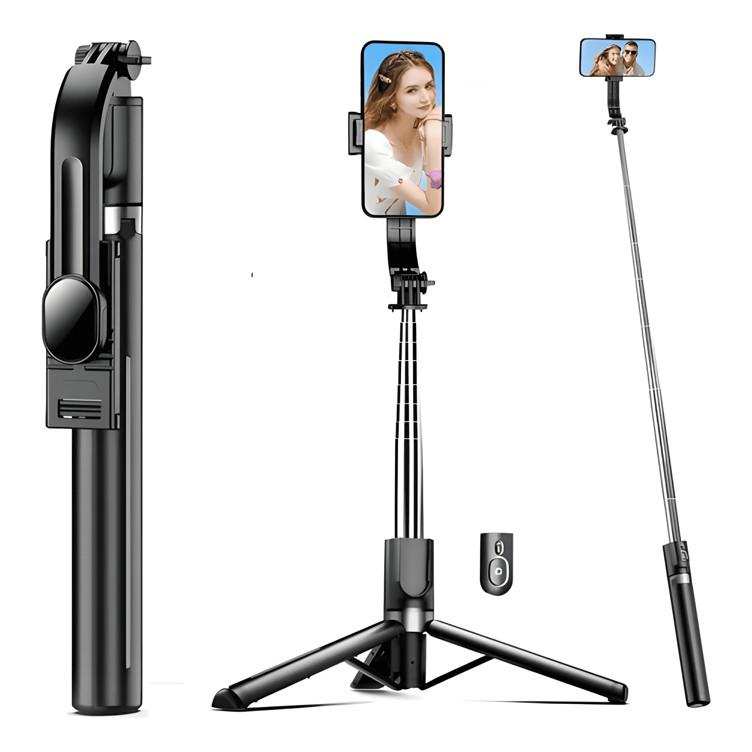 Trípode para Celular con Palo Selfi y Estabilizador, de 1.7-2