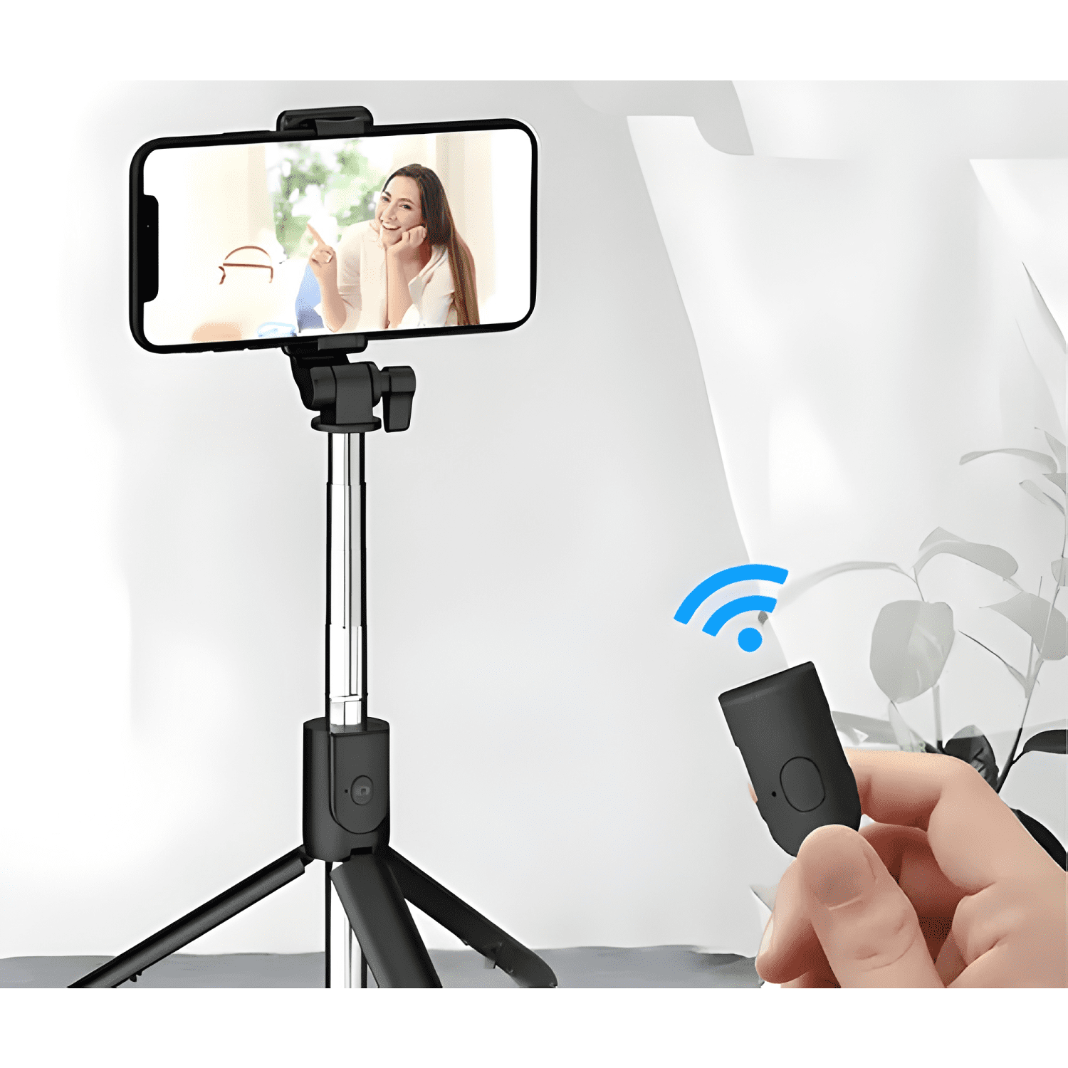 Trípode para Celular con Palo Selfi y Estabilizador, de 1.7-4