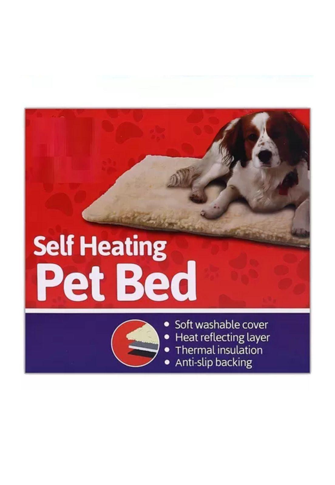 Cama térmica para mascotas perros y gatos crema-5