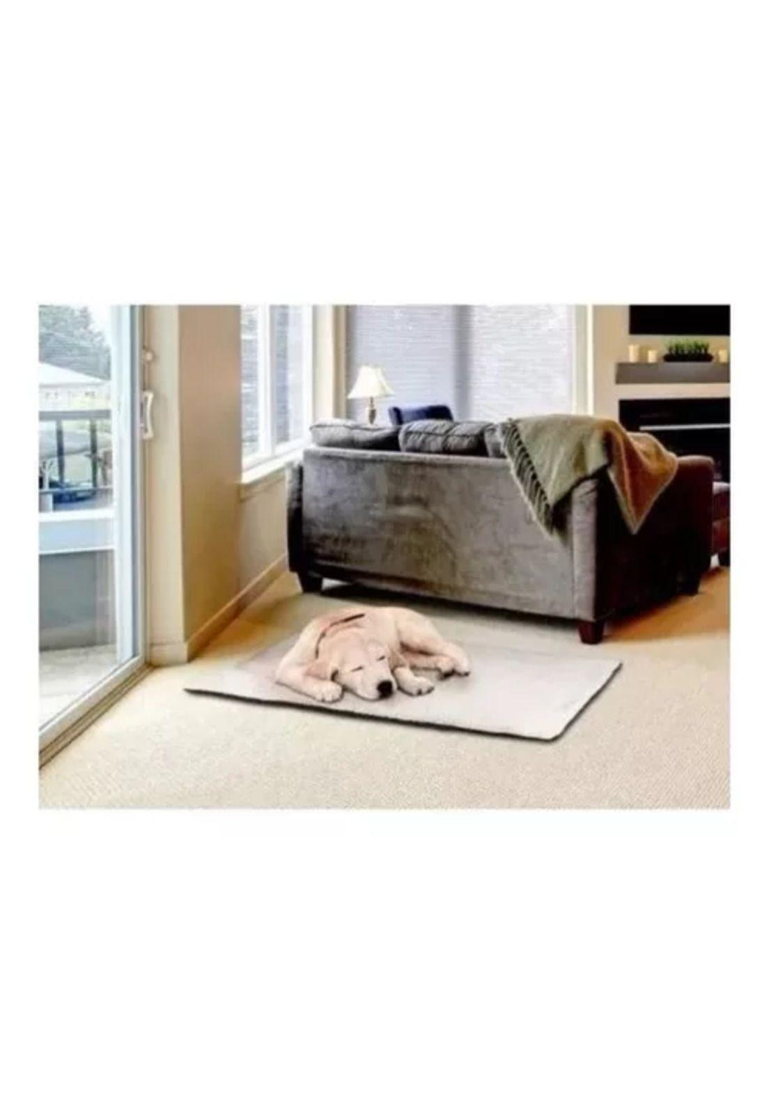 Cama térmica para mascotas perros y gatos crema-7