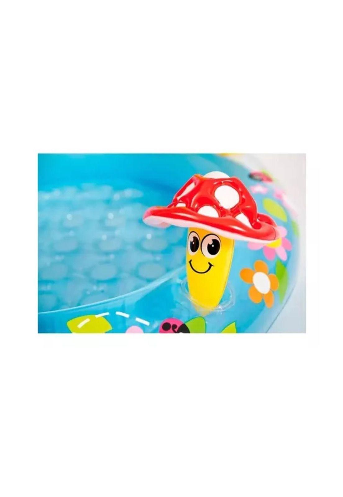 Piscina inflable champiñón multicolor-3