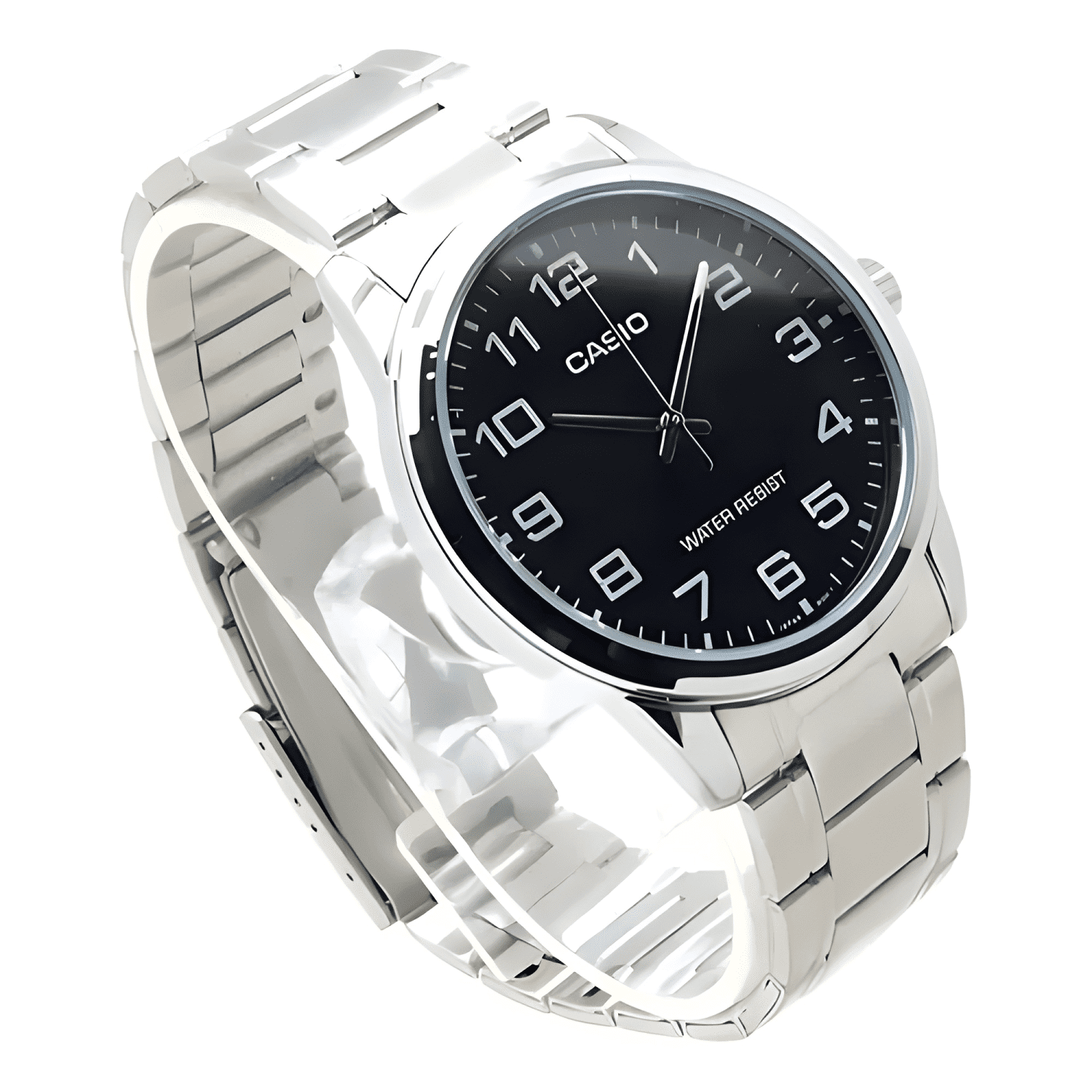 Reloj pulsera casio mtp-v001d-1budf con correa de acero-4
