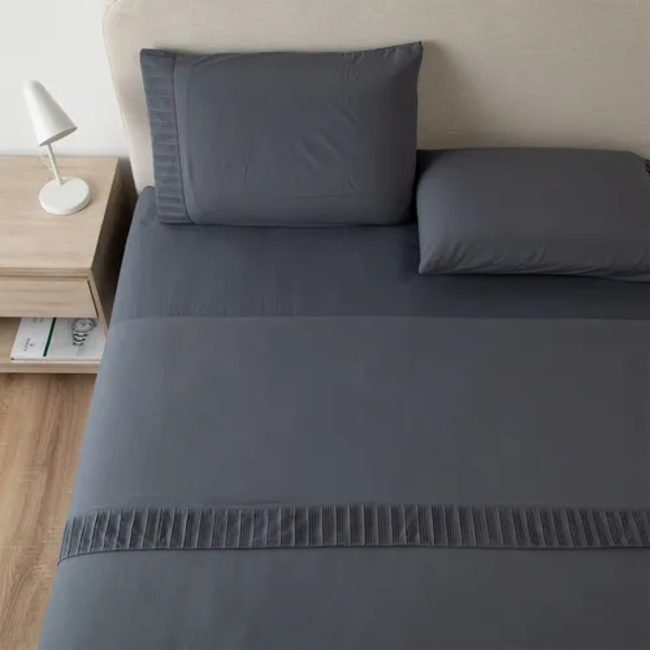 Sabanas casatua hotel funda almohada king color gris oscuro-0