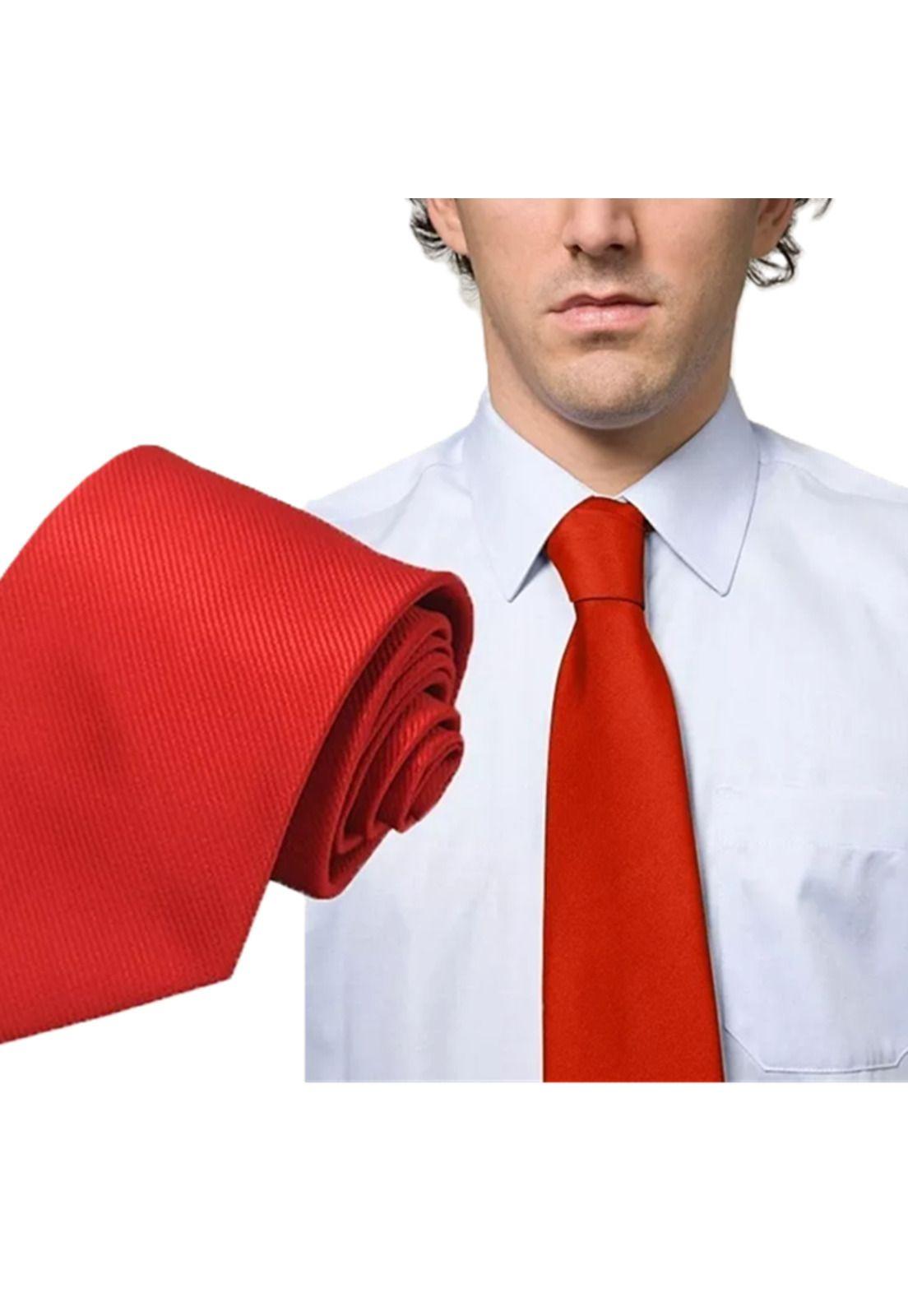 Corbata traje de vestir, rojo-5