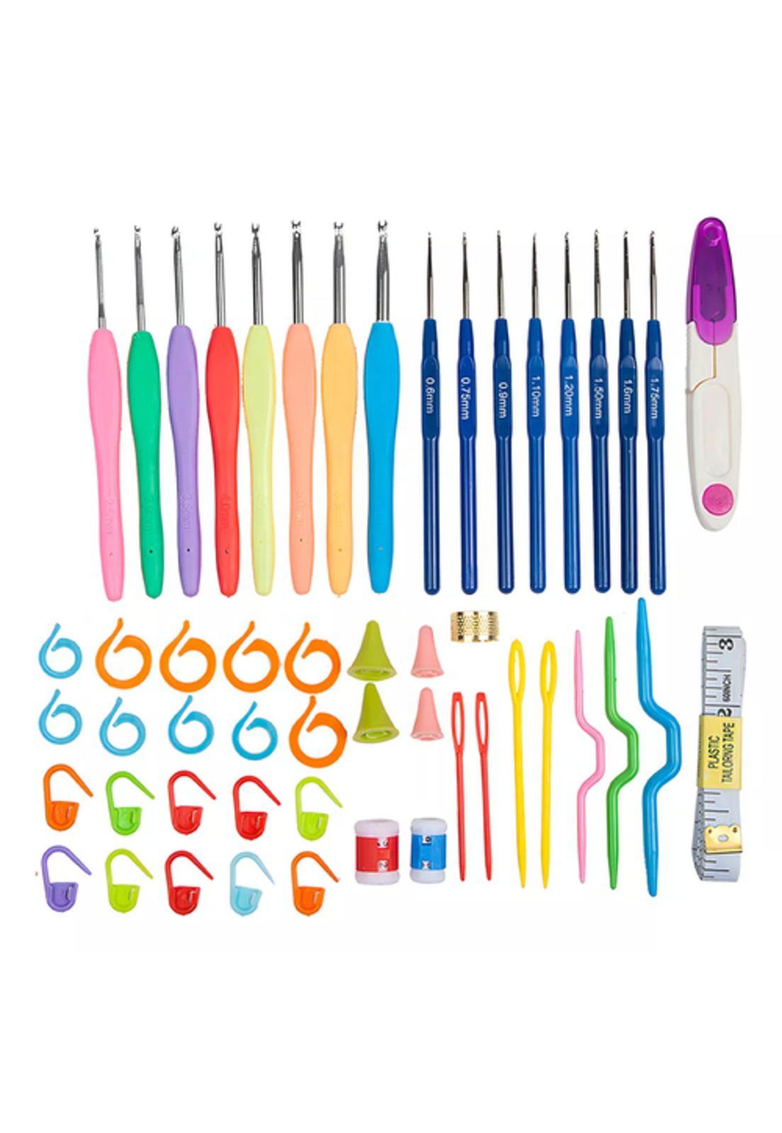 Kit de Ganchos Ergonómicos y Accesorios para Tejer a Crochet-0