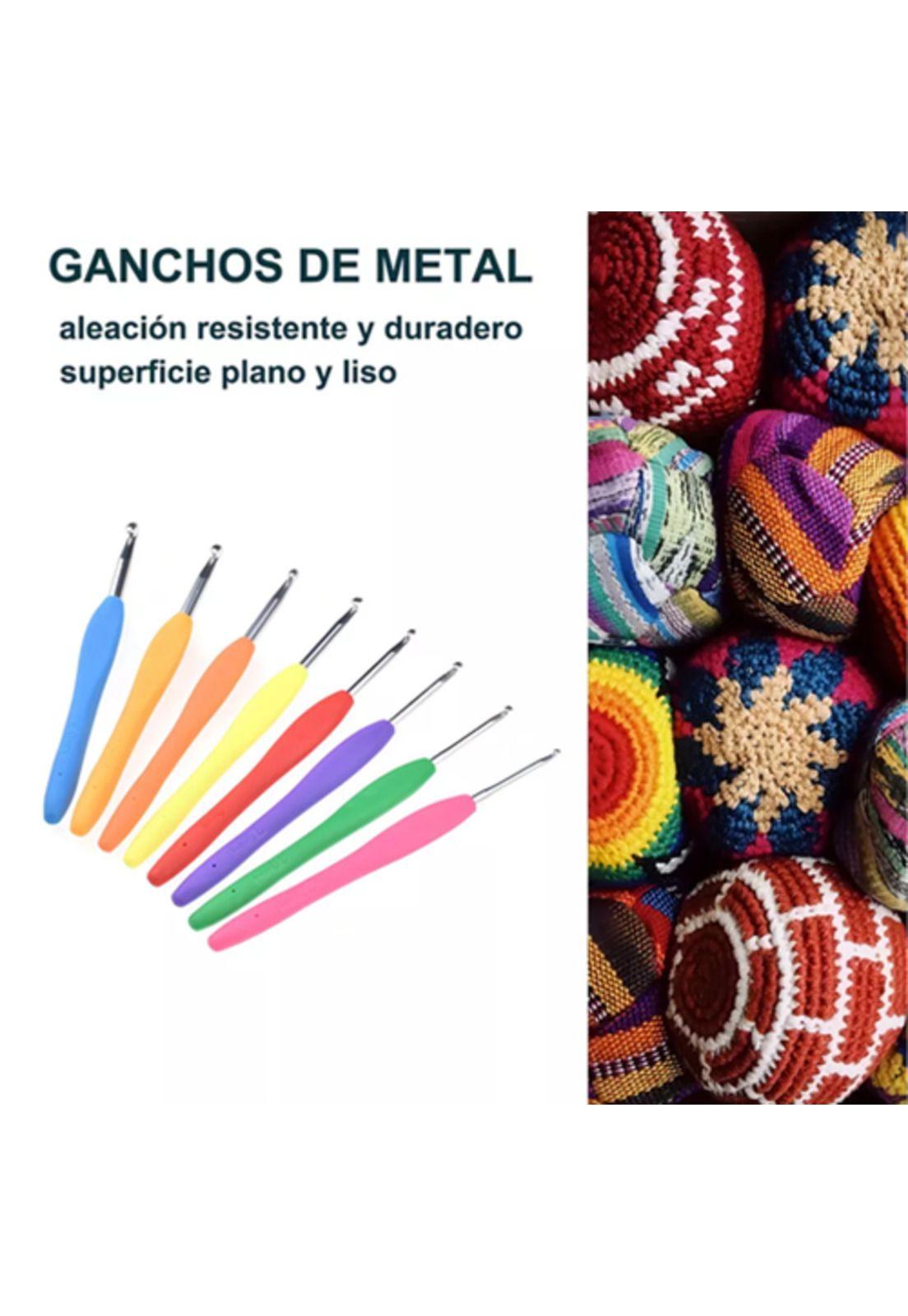 Kit de Ganchos Ergonómicos y Accesorios para Tejer a Crochet-1