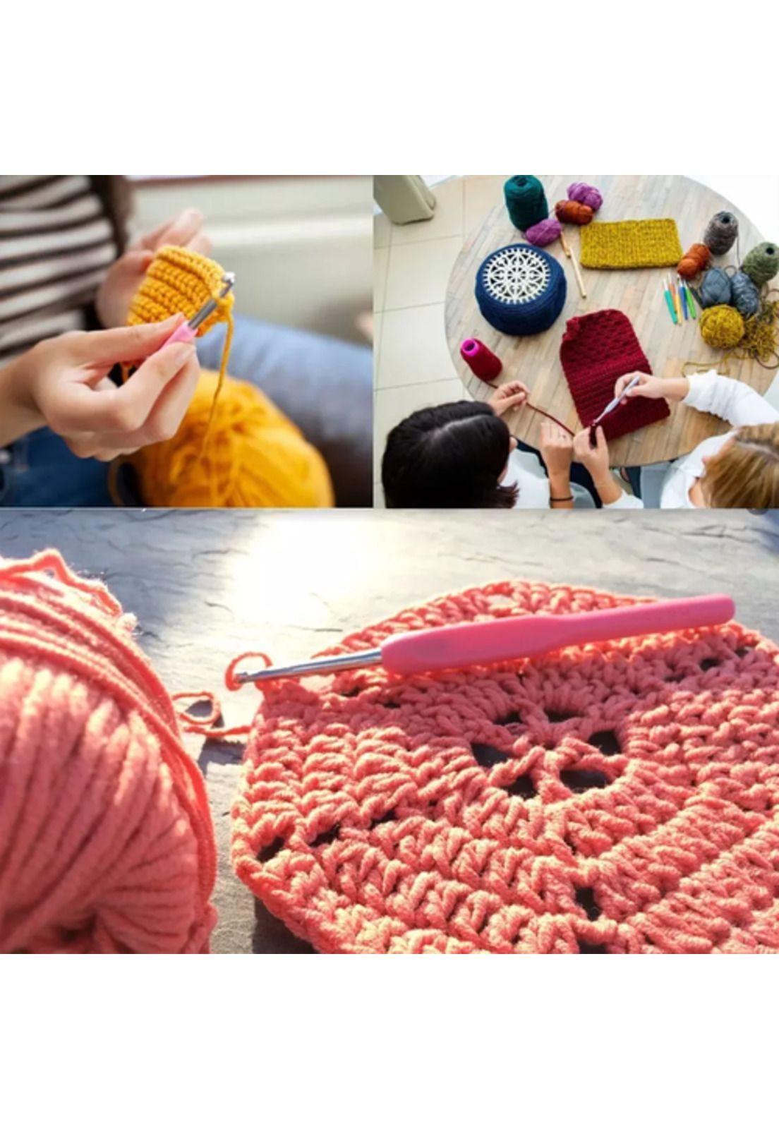 Kit de Ganchos Ergonómicos y Accesorios para Tejer a Crochet-5