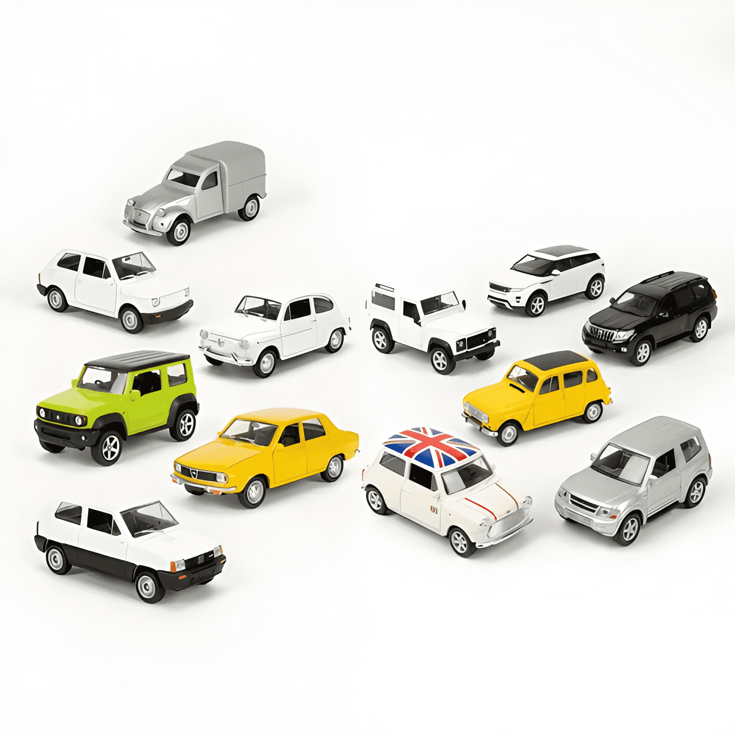 Pack 12 autos modernos escala 1:60 #3-0