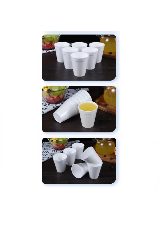 Vaso Plumavit Fiesta Desechables 10oz Sin Tapa 1000 Unidades-3