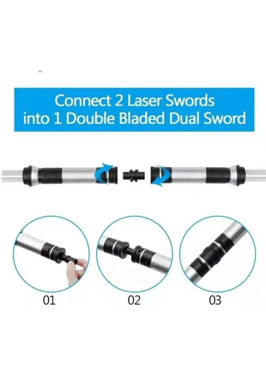 Juguete espada láser retráctil Jedi de Star Wars con luz RGB-6