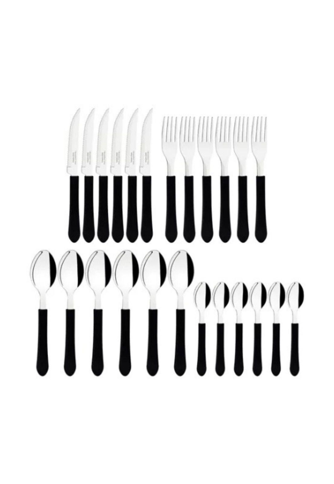 Cubiertos leme negro para cocina hogar-2